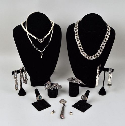 GROUP VINTAGE MARCASITE &