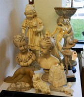 GROUP WITH 10 PLASTER AND COMP