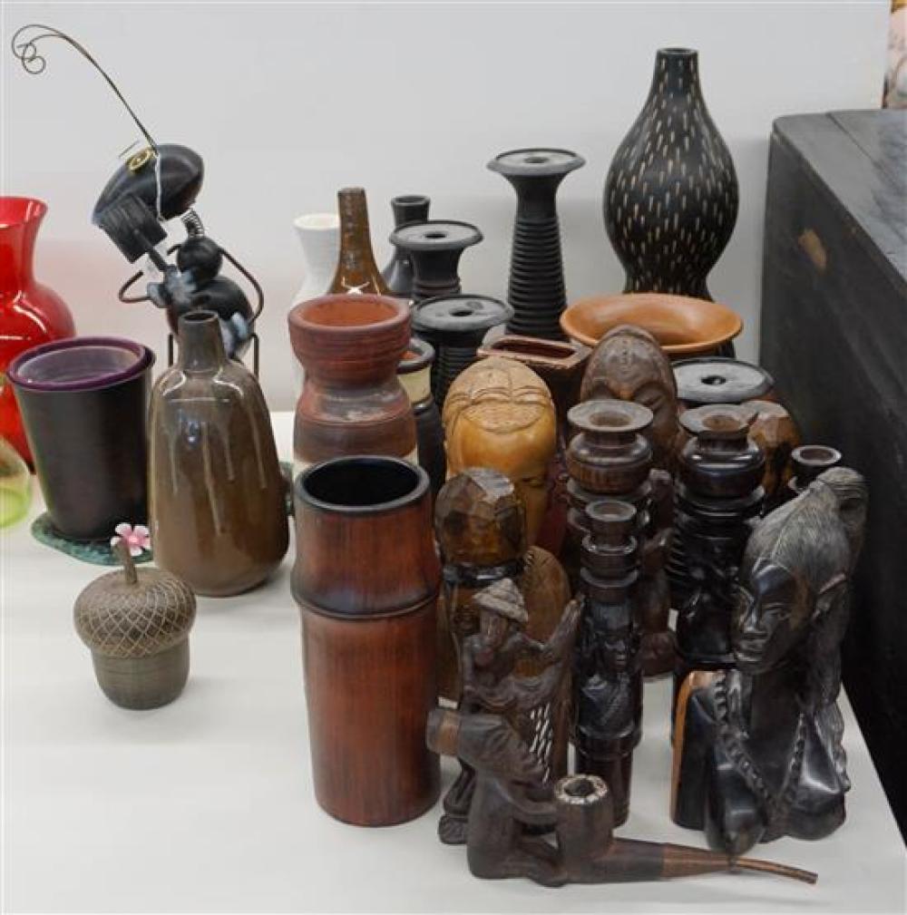 GROUP WITH AFRICAN WOOD