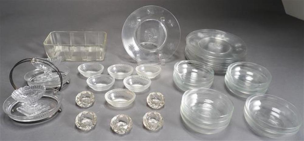 GROUP WITH ASSORTED CRYSTAL PLATES,