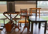 GROUP WITH ASSORTED FURNITURE,