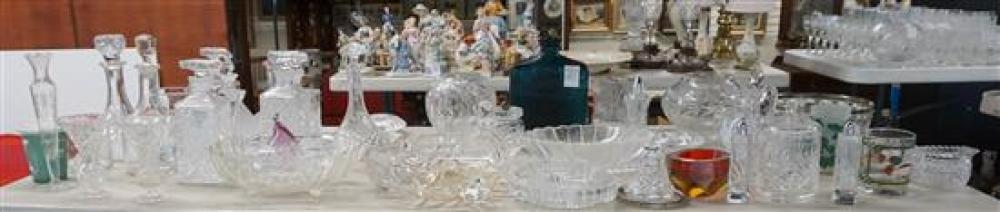 GROUP WITH ASSORTED GLASS AND