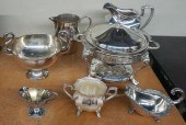 GROUP WITH ASSORTED SILVER PLA