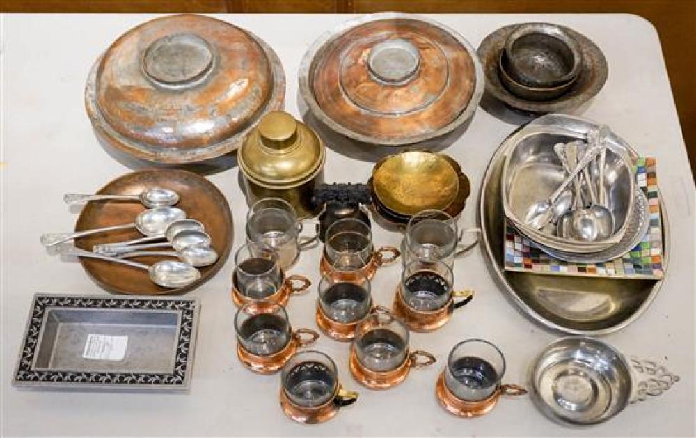 GROUP WITH ASSORTED SILVERED