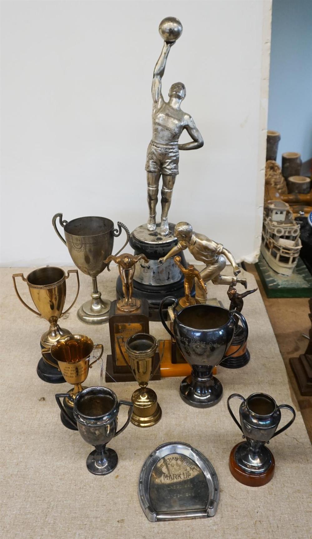 GROUP WITH ASSORTED TROPHIESGroup
