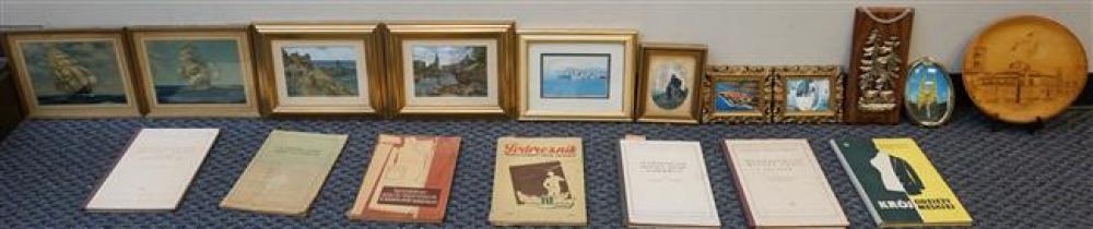 GROUP WITH ASSORTED WORKS OF ART