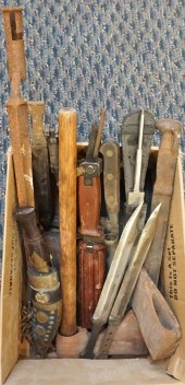 GROUP WITH AXES, BAYONETTES AN