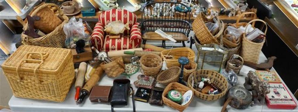 GROUP WITH BASKETS, TWO CAMERAS,