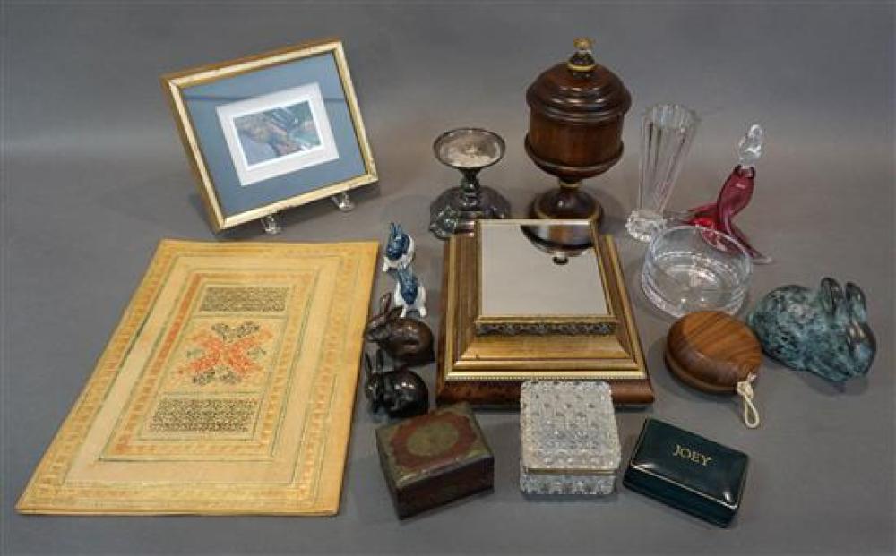 GROUP WITH BUNNY FIGURINES, A