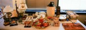 GROUP WITH CERAMIC TEA SET, ST