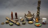 GROUP WITH CHINESE CHAMPLEVE A