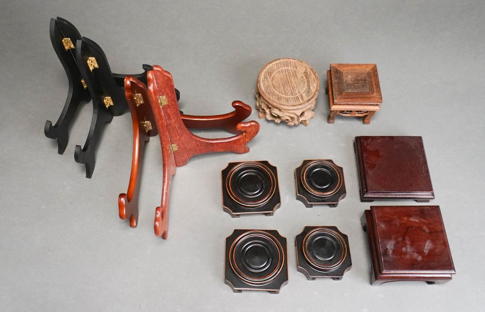 GROUP WITH CHINESE HARDWOOD