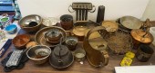 GROUP WITH COPPER KETTLES, FOO