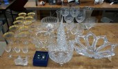 GROUP WITH CRYSTAL AND GLASS S