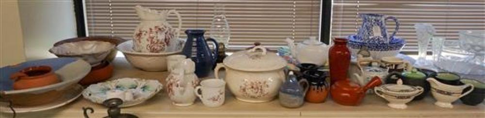 GROUP WITH ENGLISH PORCELAIN WASH