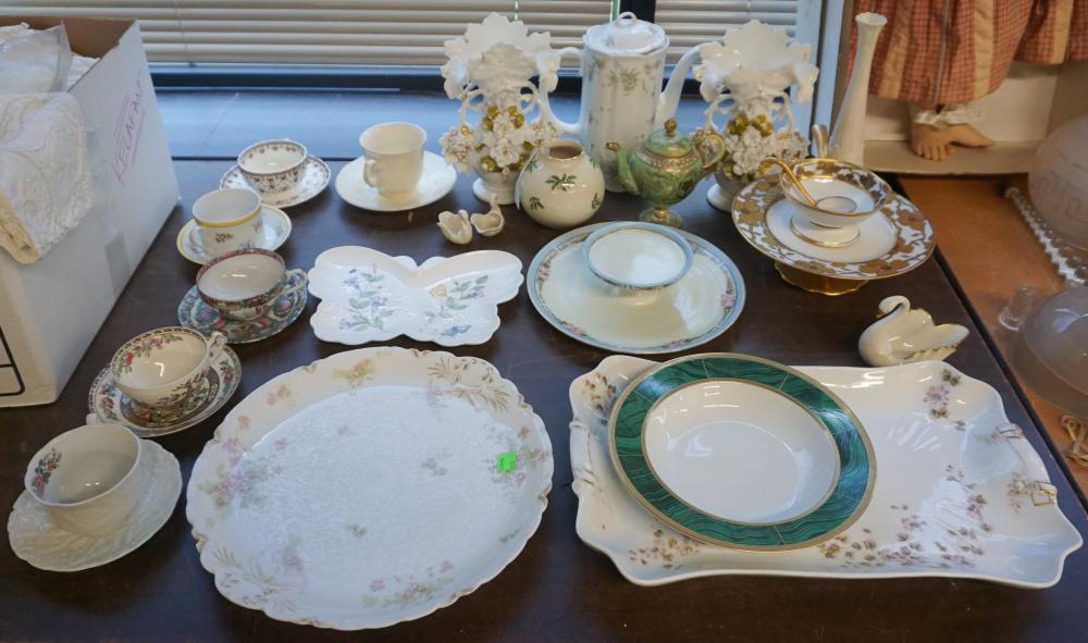 GROUP WITH EUROPEAN TEACUPS, PLATES
