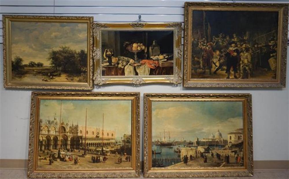 GROUP WITH FIVE GICLEE REPRODUCTION