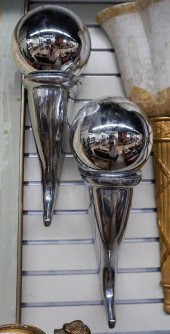 GROUP WITH FOUR CHROME FINISHE