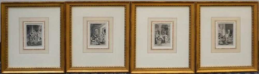 GROUP WITH FOUR ORIENTALIST