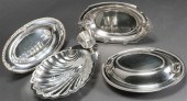 GROUP WITH FOUR SILVER PLATE D