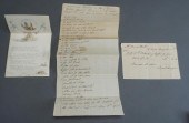 GROUP WITH FOUR WRITTEN CORRES