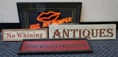 GROUP WITH FRAMED POSTER AND T