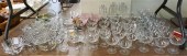 GROUP WITH GLASS AND CRYSTAL P