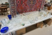GROUP WITH GLASS STEMWARE, BAR