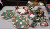 GROUP WITH HOLIDAY THEME CERAM