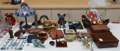 GROUP WITH HUMIDORS, A PATINAT