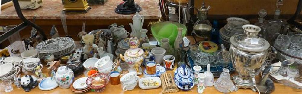 GROUP WITH IRONSTONE PLATES,