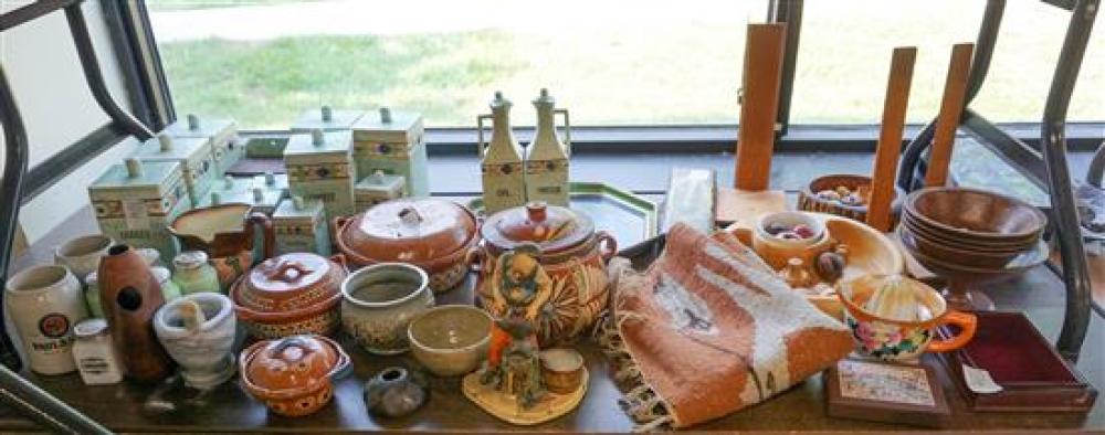 GROUP WITH JAPANESE CERAMIC