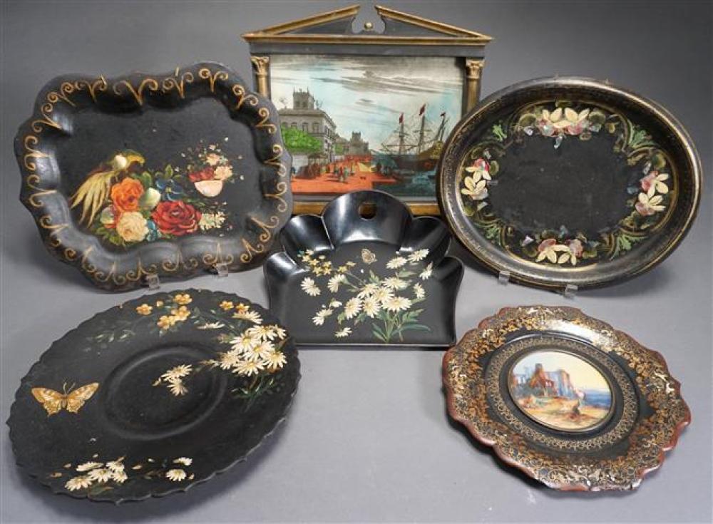 GROUP WITH LACQUER, PAPIER MACHE
