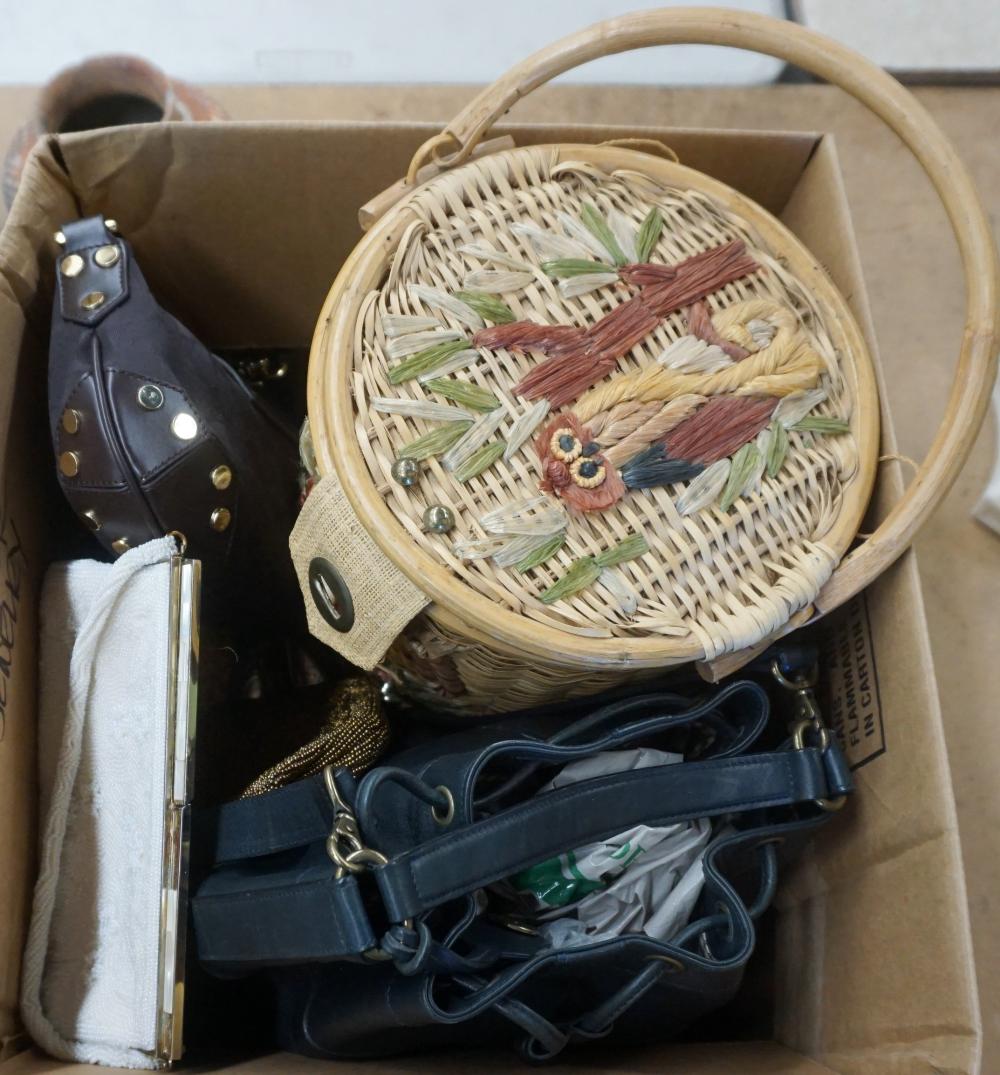 GROUP WITH LEATHER, BEADED AND