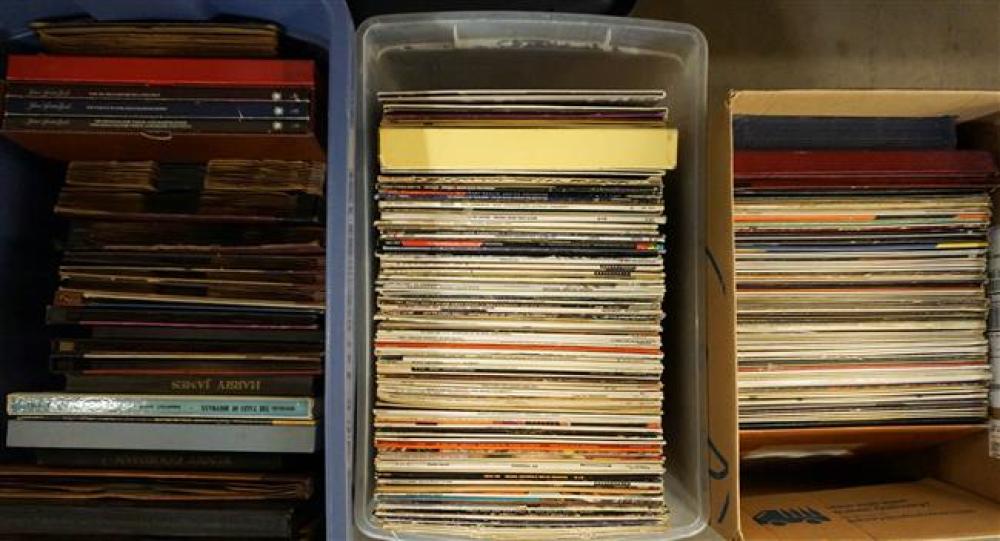 GROUP WITH LONG PLAYING RECORDS AND