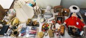 GROUP WITH METALWARES, BOOKEND