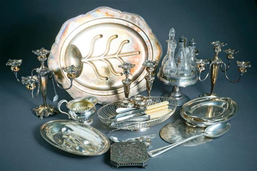 GROUP WITH MOSTLY AMERICAN SILVER
