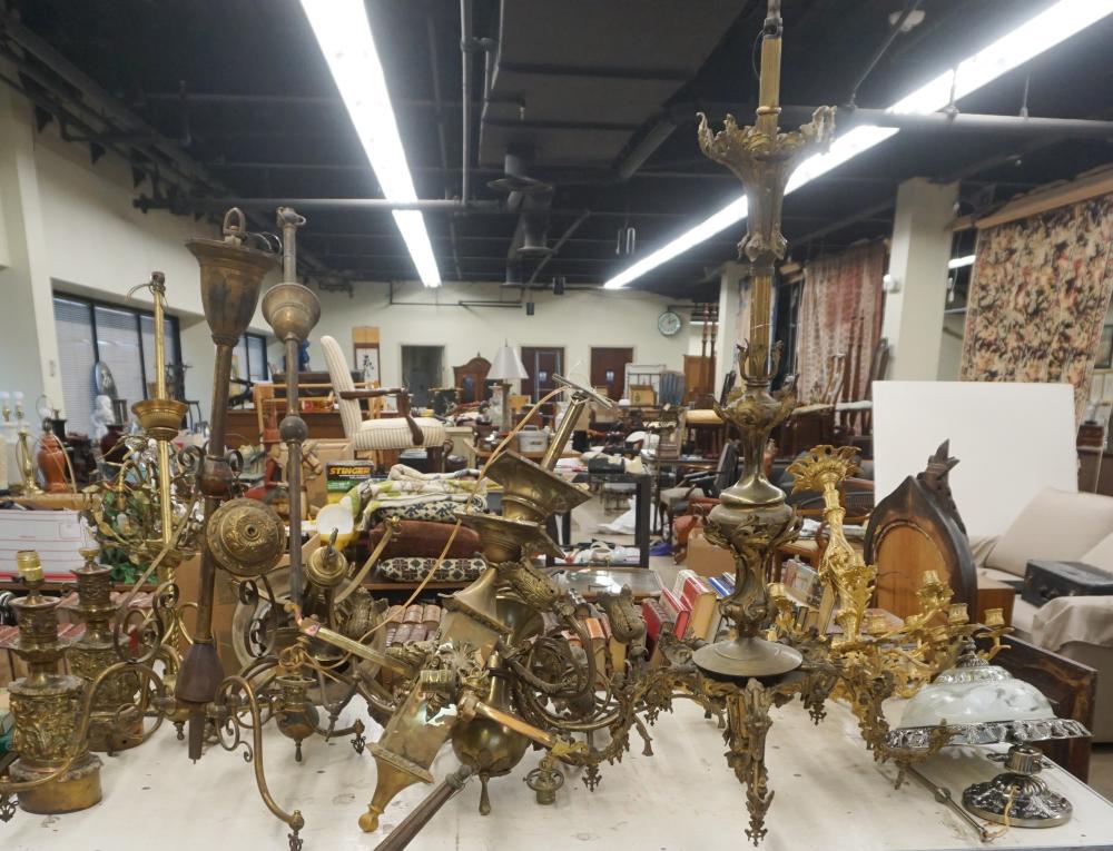 GROUP WITH MOSTLY BRASS LIGHT