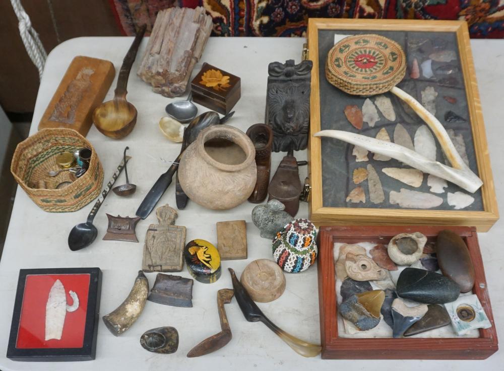 GROUP WITH NATIVE AMERICAN STONE