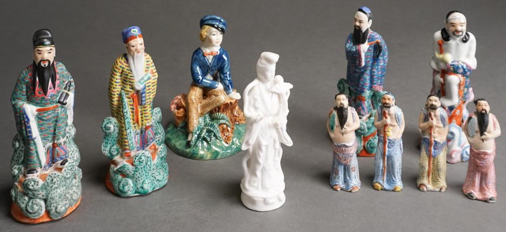 GROUP WITH NINE PREDOMINATELY ASIAN