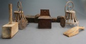 GROUP WITH PAIR WROUGHT IRON A