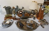 GROUP WITH PERSIAN COPPER TRAY