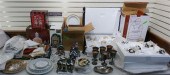 GROUP WITH PLATED TEA SET, POR