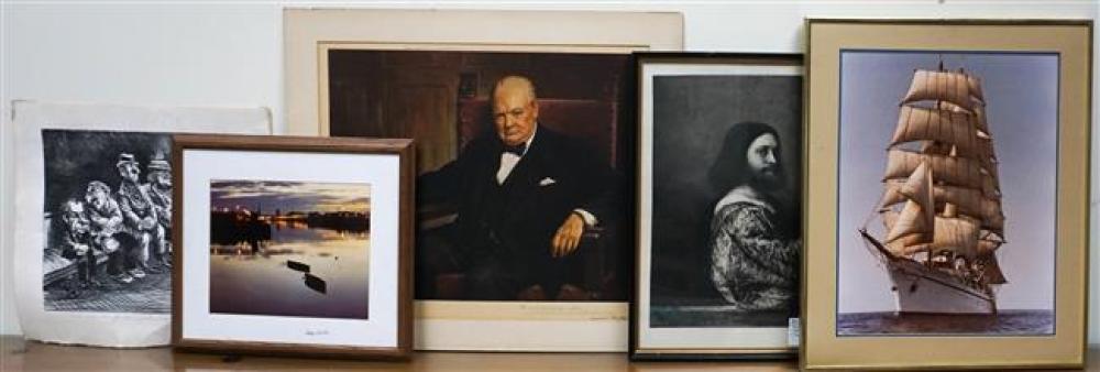 GROUP WITH REPRODUCTION PRINTS,