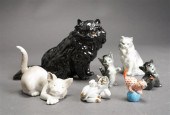 GROUP WITH SEVEN LLADRO, HEREN