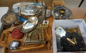 GROUP WITH SILVER PLATE AND OT