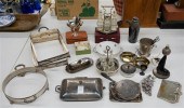 GROUP WITH SILVER PLATE, INCLU