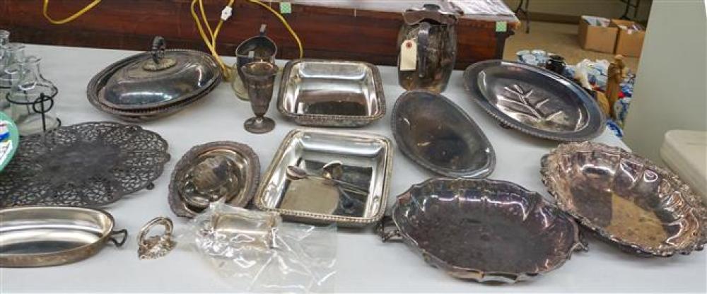 GROUP WITH SILVER PLATE VEGETABLE