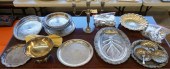 GROUP WITH SILVERPLATE HOLLOWA