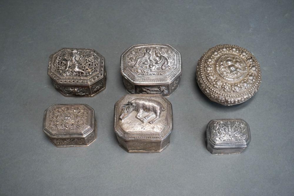 GROUP WITH SIX BURMESE AND